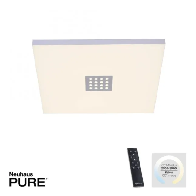 PURE Neo LED-Multifunktionspanel, 45x45cm, Lichtfarbsteuerung, Fernbedienung