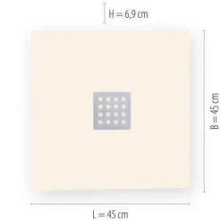 PURE Neo LED-Multifunktionspanel, 45x45cm, Lichtfarbsteuerung, Fernbedienung