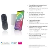 Q-AMIRA, LED-Deckenleuchte, Holzdekor, Stahl, CCT, dimmbar, Smart Home