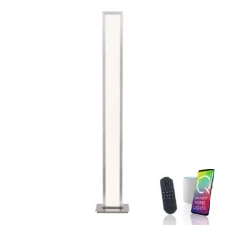 Q-ROSA LED-Stehleuchte Smart-Home, Lichtfarbsteuerung inkl. Fernbedienung, Dimmbar, Memoryfunktion
