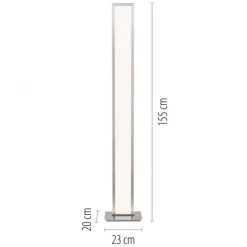 Q-ROSA LED-Stehleuchte Smart-Home, Lichtfarbsteuerung inkl. Fernbedienung, Dimmbar, Memoryfunktion