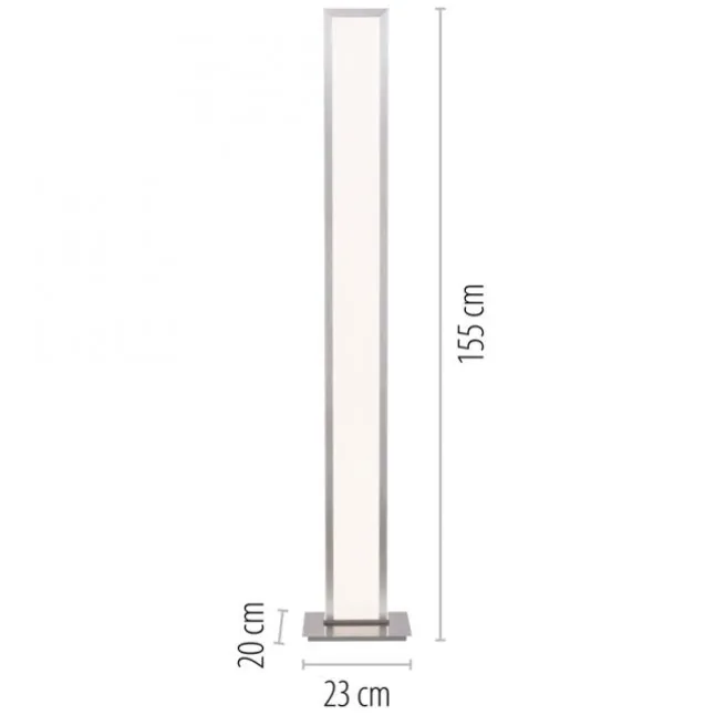 Q-ROSA LED-Stehleuchte Smart-Home, Lichtfarbsteuerung inkl. Fernbedienung, Dimmbar, Memoryfunktion