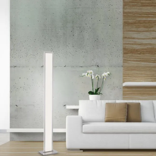 Q-ROSA LED-Stehleuchte Smart-Home, Lichtfarbsteuerung inkl. Fernbedienung, Dimmbar, Memoryfunktion