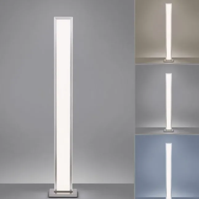 Q-ROSA LED-Stehleuchte Smart-Home, Lichtfarbsteuerung inkl. Fernbedienung, Dimmbar, Memoryfunktion