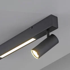 Schöner Wohnen-Kollektion Deckenleuchte DANTE, schwarz, 2-flammig, Serienschalter, Memoryfunktion