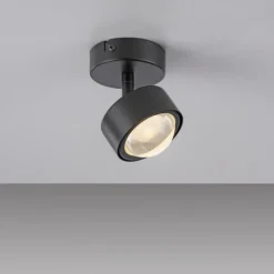 Schöner Wohnen-Kollektion Deckenleuchte Strahler KULU, schwarz, 1-Flammig, dreh- und schwenkbar