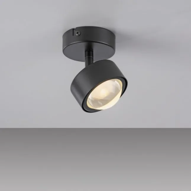 Schöner Wohnen-Kollektion Deckenleuchte Strahler KULU, schwarz, 1-Flammig, dreh- und schwenkbar