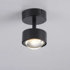 Schöner Wohnen-Kollektion Deckenleuchte Strahler KULU, schwarz, 1-Flammig, dreh- und schwenkbar