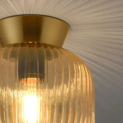 Schöner Wohnen-Kollektion Deckenleuchte NAMI, amber, E27 LED geeignet