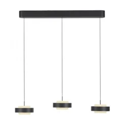 Schöner Wohnen-Kollektion 3fl. LED Pendelleuchte ELMO schwarz