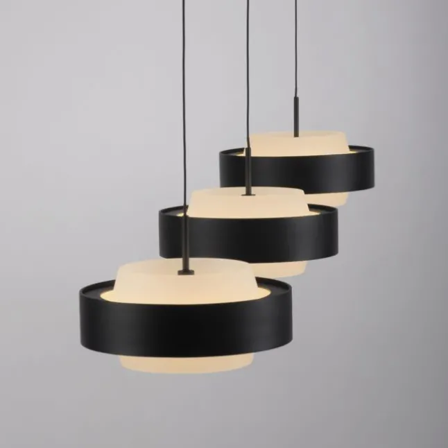 Schöner Wohnen-Kollektion 3fl. LED Pendelleuchte ELMO schwarz