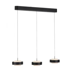 Schöner Wohnen-Kollektion 3fl. LED Pendelleuchte ELMO schwarz