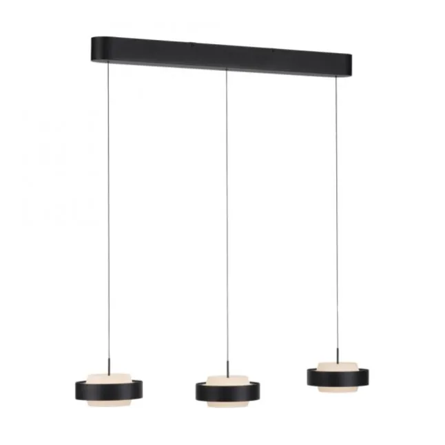 Schöner Wohnen-Kollektion 3fl. LED Pendelleuchte ELMO schwarz