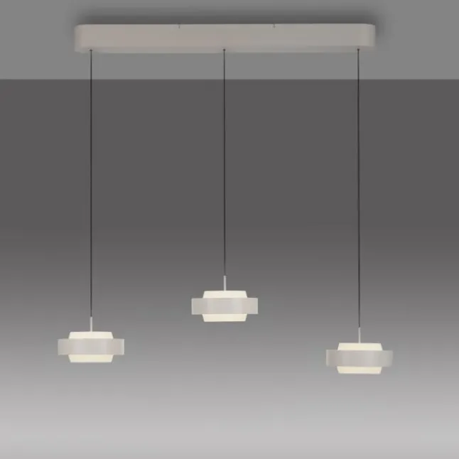 Schöner Wohnen-Kollektion 3fl. LED Pendelleuchte ELMO sandbrise