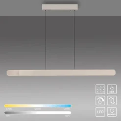 Schöner Wohnen-Kollektion LED Pendelleuchte ADRIANA, sandfarben, dimmbar