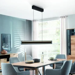 Schöner Wohnen-Kollektion LED Pendelleuchte LENA, schwarz, Dimmer, Up-and Down