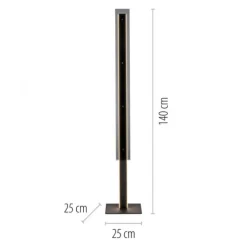 Schöner Wohnen-Kollektion LED Stehleuchte LENA, schwarz, Schnurdimmer, Memory