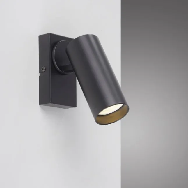 Schöner Wohnen-Kollektion LED Wand- und Deckenleuchte RIK, schwarz, einflammig