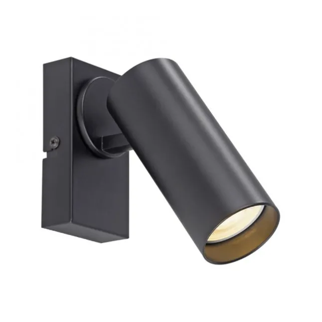 Schöner Wohnen-Kollektion LED Wand- und Deckenleuchte RIK, schwarz, einflammig