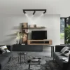 Schöner Wohnen-Kollektion LED Deckenleuchte RIK, schwarz, 3-flammig, drehbar