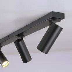 Schöner Wohnen-Kollektion LED Deckenleuchte RIK, schwarz, 3-flammig, drehbar