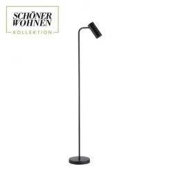 Schöner Wohnen-Kollektion LED Stehleuchte RIK, schwarz, dreh-und schwenkbar, Schnurschalter