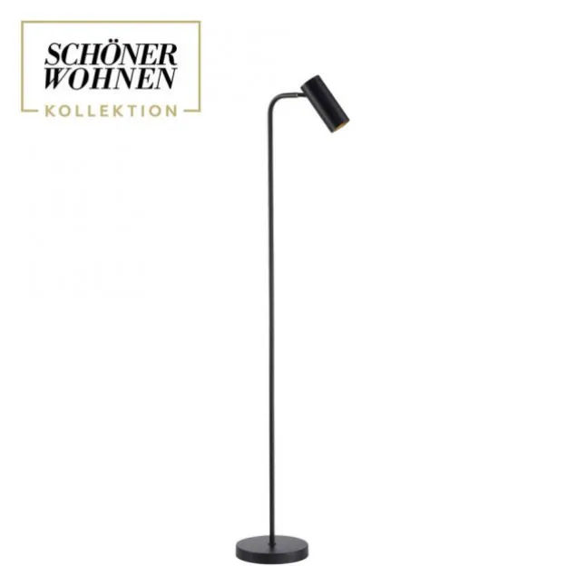 Schöner Wohnen-Kollektion LED Stehleuchte RIK, schwarz, dreh-und schwenkbar, Schnurschalter