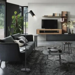 Schöner Wohnen-Kollektion LED Stehleuchte RIK, schwarz, dreh-und schwenkbar, Schnurschalter