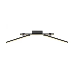 Schöner Wohnen-Kollektion LED Deckenleuchte STRAIGHT, schwarz, Arme schwenkbar