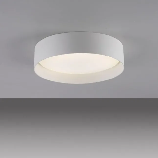 Schöner Wohnen-Kollektion LED Deckenleuchte TAVOLI weiss, rund D=28,5cm, dimmbar, Fernbedienung