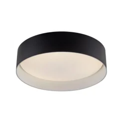 Schöner Wohnen-Kollektion LED Deckenleuchte TAVOLI, schwarz, rund D=28,5cm, dimmbar, Fernbedienung