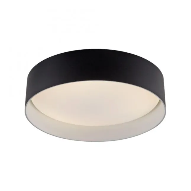 Schöner Wohnen-Kollektion LED Deckenleuchte TAVOLI, schwarz, rund D=28,5cm, dimmbar, Fernbedienung