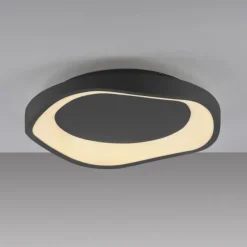 Schöner Wohnen-Kollektion LED Deckenleuchte MONTA, schwarz, dimmbar, Memoryfunktion