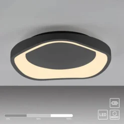 Schöner Wohnen-Kollektion LED Deckenleuchte MONTA, schwarz, dimmbar, Memoryfunktion