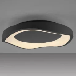 Schöner Wohnen-Kollektion LED Deckenleuchte MONTA, schwarz, dimmbar, Memoryfunktion