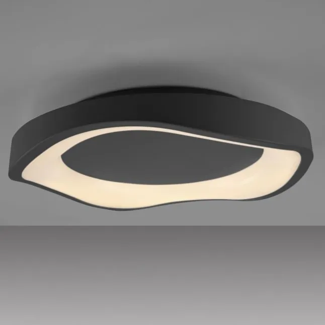 Schöner Wohnen-Kollektion LED Deckenleuchte MONTA, schwarz, dimmbar, Memoryfunktion