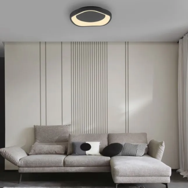Schöner Wohnen-Kollektion LED Deckenleuchte MONTA, schwarz, dimmbar, Memoryfunktion