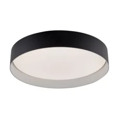 Schöner Wohnen-Kollektion LED Deckenleuchte TAVOLI, schwarz, rund D=39cm, dimmbar , Fernbedienung