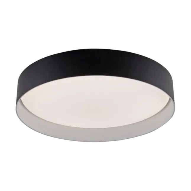 Schöner Wohnen-Kollektion LED Deckenleuchte TAVOLI, schwarz, rund D=39cm, dimmbar , Fernbedienung