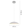 Schöner Wohnen-Kollektion LED Pendelleuchte LENTE, weiss, einflammig, dimmbar, Memoryfunktion