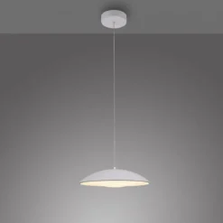 Schöner Wohnen-Kollektion LED Pendelleuchte LENTE, weiss, einflammig, dimmbar, Memoryfunktion