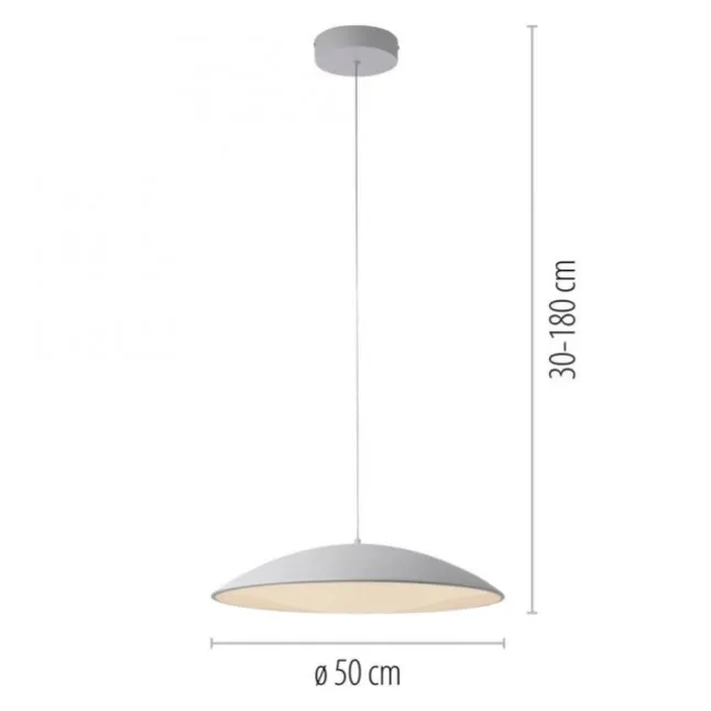 Schöner Wohnen-Kollektion LED Pendelleuchte LENTE, weiss, dimmbar, Memoryfunktion