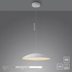 Schöner Wohnen-Kollektion LED Pendelleuchte LENTE, weiss, dimmbar, Memoryfunktion