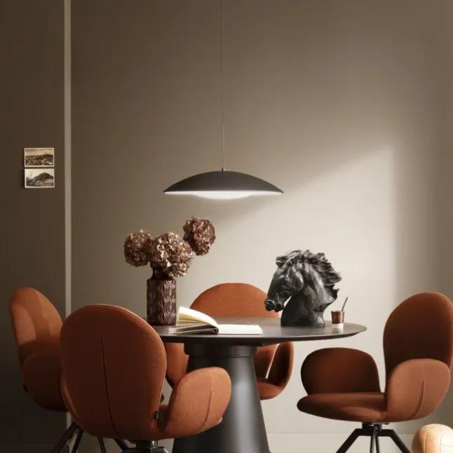 Schöner Wohnen-Kollektion LED Pendelleuchte LENTE, schwarz, dimmbar, Memoryfunktion