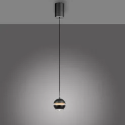 Schöner Wohnen-Kollektion LED Pendelleuchte LINI, schwarz, 1-flammig