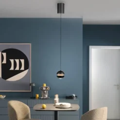 Schöner Wohnen-Kollektion LED Pendelleuchte LINI, schwarz, 1-flammig