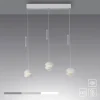 Schöner Wohnen-Kollektion LED Pendelleuchte LINI, weiss, 3-flammig, Lift