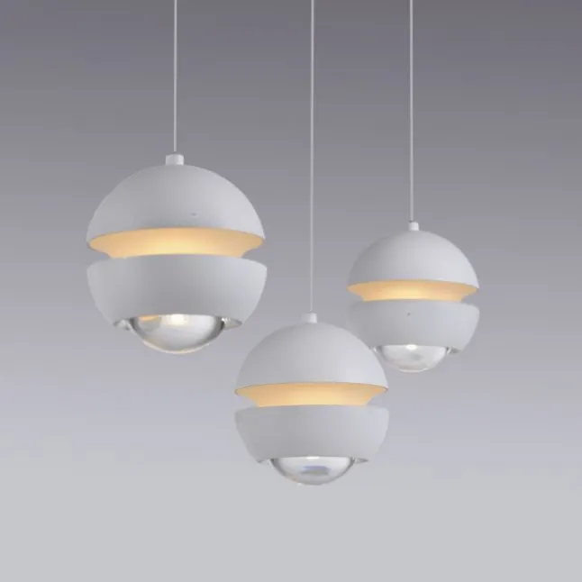 Schöner Wohnen-Kollektion LED Pendelleuchte LINI, weiss, 3-flammig, Lift