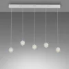 Schöner Wohnen-Kollektion LED Pendelleuchte LINI, weiss, 5-flammig, höhenverstellbar