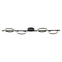 Schöner Wohnen-Kollektion LED Deckenleuchte MINI RITUS, schwarz, dimmbar